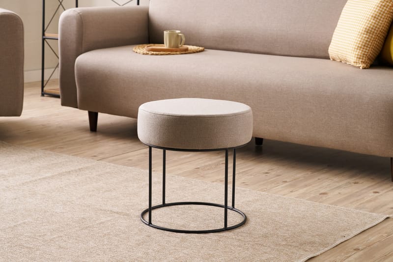 Goliath Sittpuff 40 cm - Beige - Möbler - Fåtölj & stolar - Pall & puff - Sittpuff
