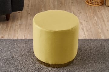 Gracie Sittpuff 40 cm - Gul - Möbler - Fåtölj & stolar - Pall & puff - Sittpuff