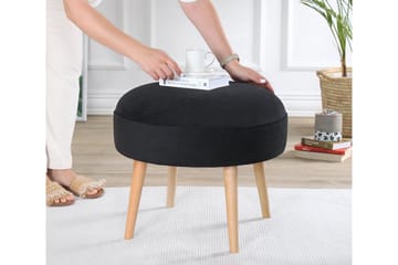 Graysen Sittpuff 40 cm - Svart - Möbler - Fåtölj & stolar - Pall & puff - Sittpuff
