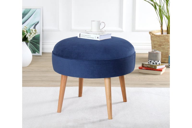 Graysen Sittpuff 52 cm - Mörkbl�å - Möbler - Fåtölj & stolar - Pall & puff - Sittpuff