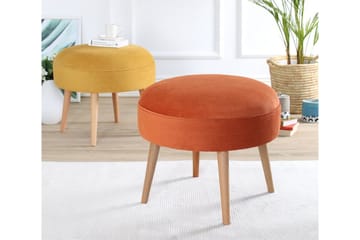 Graysen Sittpuff 52 cm - Orange - Möbler - Fåtölj & stolar - Pall & puff - Sittpuff