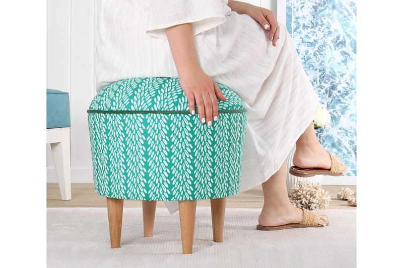 Greysen Sittpuff 43 cm - Multicolor - Möbler - Fåtölj & stolar - Pall & puff - Sittpuff