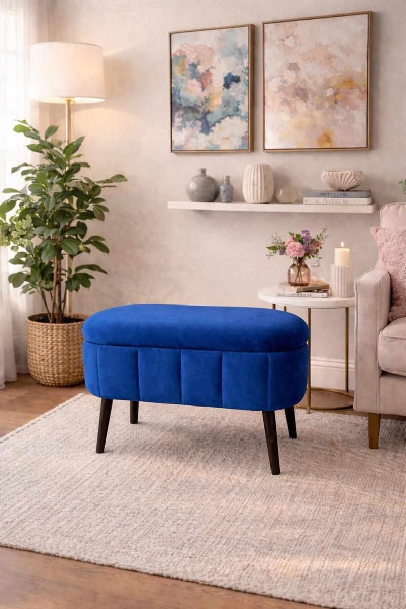 Heba Sittpuff med förvaring 60 cm - Möbler - Fåtölj & stolar - Pall & puff - Sittpuff