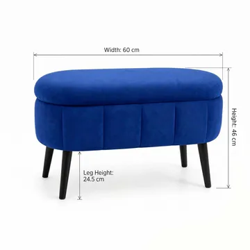 Heba Sittpuff med förvaring 60 cm - Möbler - Fåtölj & stolar - Pall & puff - Sittpuff
