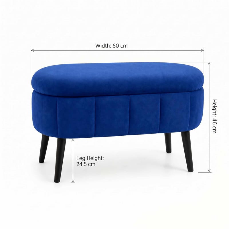 Heba Sittpuff med förvaring 60 cm - Möbler - Fåtölj & stolar - Pall & puff - Sittpuff