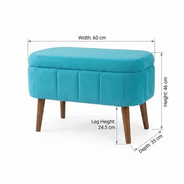Heba Sittpuff med förvaring 60 cm - Möbler - Fåtölj & stolar - Pall & puff - Sittpuff