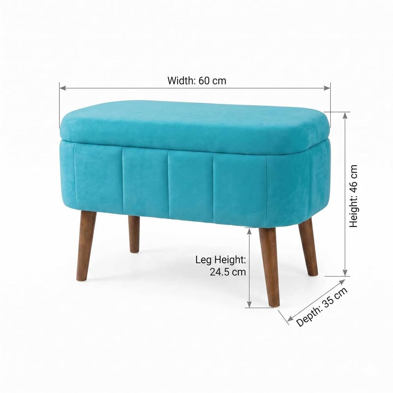 Heba Sittpuff med förvaring 60 cm - Möbler - Fåtölj & stolar - Pall & puff - Sittpuff