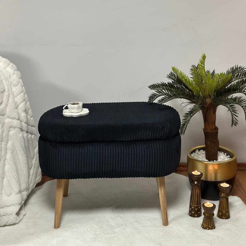 Heba Sittpuff med förvaring 60 cm - Möbler - Fåtölj & stolar - Pall & puff - Sittpuff