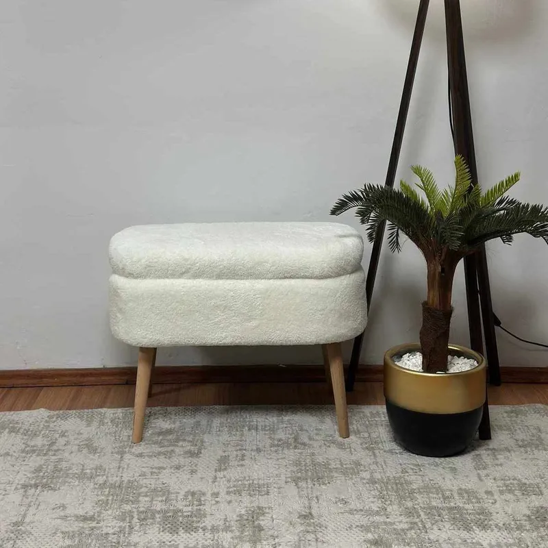 Heba Sittpuff med förvaring 60 cm - Möbler - Fåtölj & stolar - Pall & puff - Sittpuff