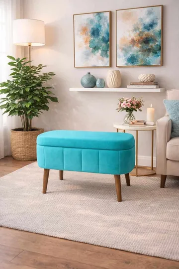 Heba Sittpuff med förvaring 60 cm - Möbler - Fåtölj & stolar - Pall & puff - Sittpuff