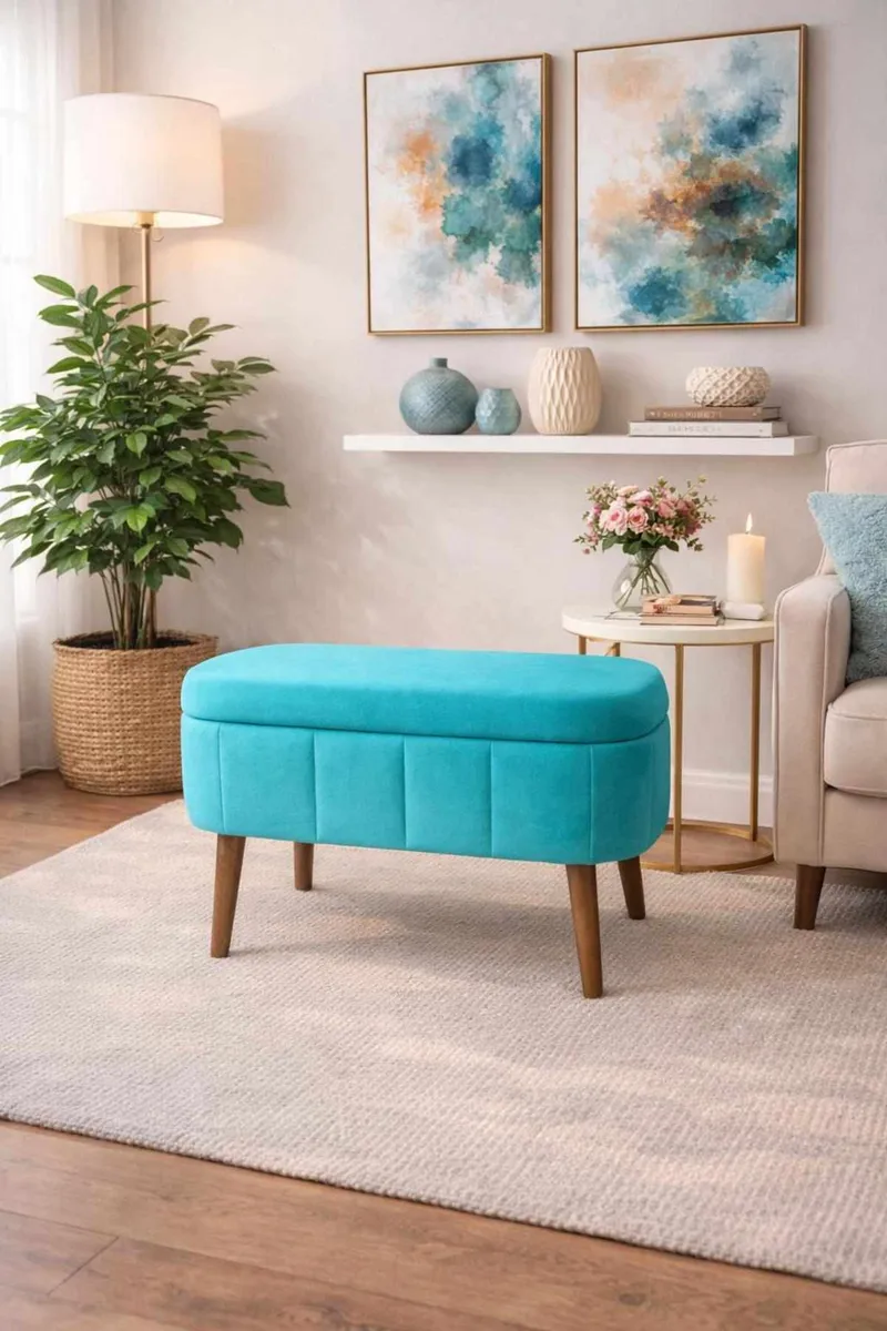 Heba Sittpuff med förvaring 60 cm - Möbler - Fåtölj & stolar - Pall & puff - Sittpuff