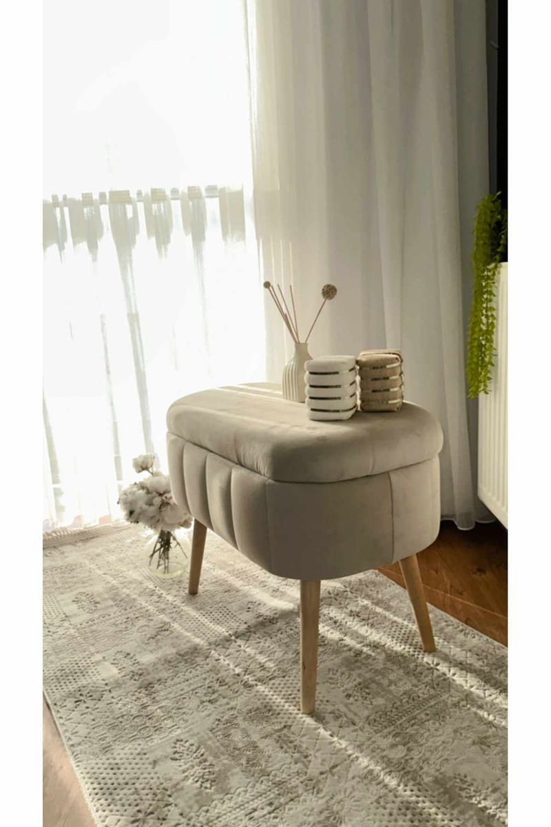 Heba Sittpuff med förvaring 60 cm - Möbler - Fåtölj & stolar - Pall & puff - Sittpuff