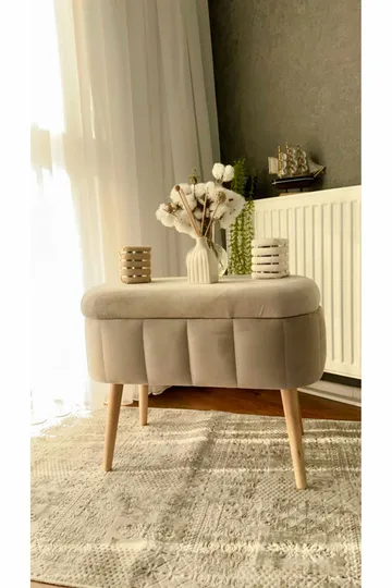 Heba Sittpuff med förvaring 60 cm - Möbler - Fåtölj & stolar - Pall & puff - Sittpuff