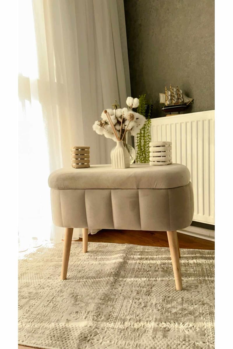 Heba Sittpuff med förvaring 60 cm - Möbler - Fåtölj & stolar - Pall & puff - Sittpuff