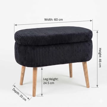 Heba Sittpuff med förvaring 60 cm - Möbler - Fåtölj & stolar - Pall & puff - Sittpuff