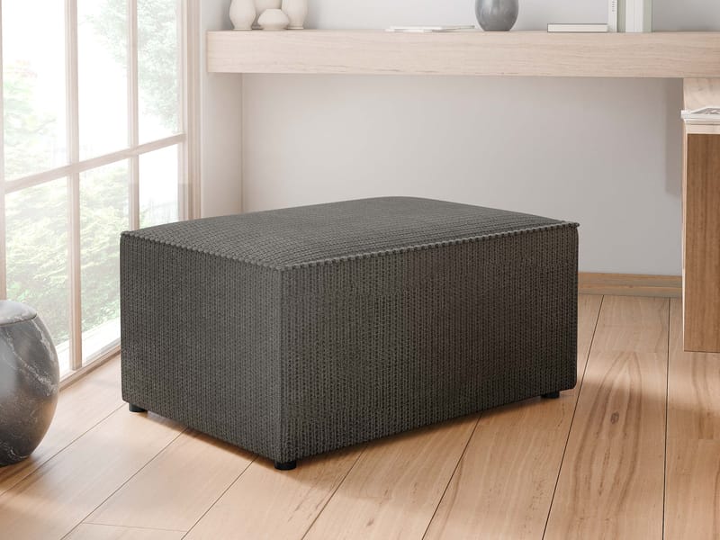 Hobson Fotpall 60 cm - Blå - Möbler - Fåtölj & stolar - Pall & puff - Fotpallar