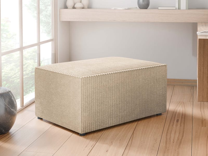 Hobson Fotpall 60 cm - Blå - Möbler - Fåtölj & stolar - Pall & puff - Fotpallar