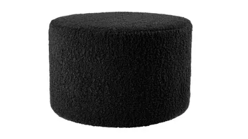 House Puff 55 cm Rund Teddy - Svart - Möbler - Fåtölj & stolar - Pall & puff - Sittpuff