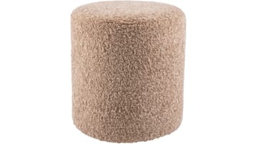 House Puff 35 cm Rund Teddy - Beige - Möbler - Fåtölj & stolar - Pall & puff - Sittpuff