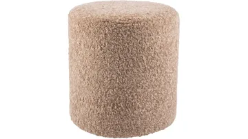 House Puff 35 cm Rund Teddy - Beige - Möbler - Fåtölj & stolar - Pall & puff - Sittpuff
