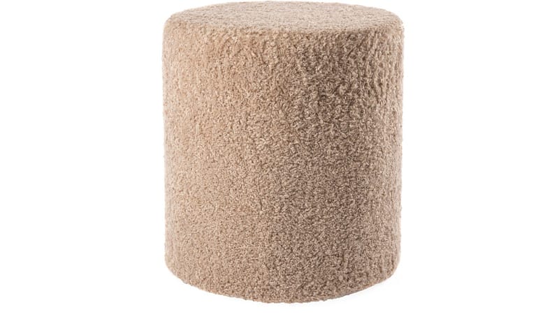 House Puff 40 cm Rund Teddy - Beige - Möbler - Fåtölj & stolar - Pall & puff - Sittpuff