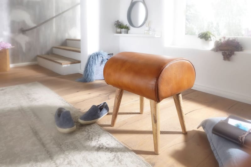 Hyzy Sittpall - Brun - Möbler - Fåtölj & stolar - Pall & puff - Fotpallar