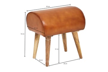 Hyzy Sittpall - Brun - Möbler - Fåtölj & stolar - Pall & puff - Fotpallar