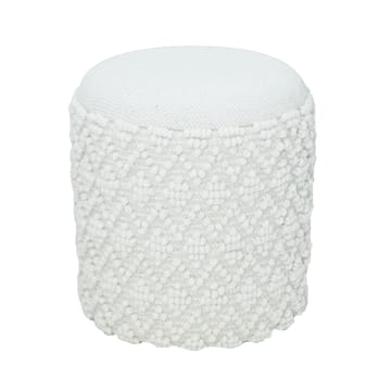 Ivoino Pall 40 cm - grå och gräddvit - Möbler - Fåtölj & stolar - Pall & puff - Fotpallar