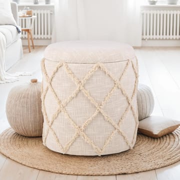 Ivoino Pall 40 cm - gräddvit - Möbler - Fåtölj & stolar - Pall & puff - Fotpallar