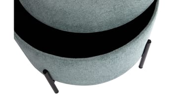 Karan Puff med förvaring 55 cm Rund - Blågrön - Möbler - Fåtölj & stolar - Pall & puff - Sittpuff