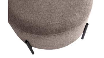 Karan Puff med förvaring 55 cm Rund - Ljusbrun - Möbler - Fåtölj & stolar - Pall & puff - Sittpuff