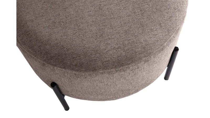 Karan Puff med förvaring 55 cm Rund - Ljusbrun - Möbler - Fåtölj & stolar - Pall & puff - Sittpuff