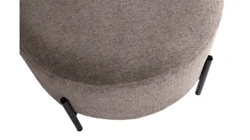 Karan Puff med förvaring 55 cm Rund - Ljusbrun - Möbler - Fåtölj & stolar - Pall & puff - Sittpuff