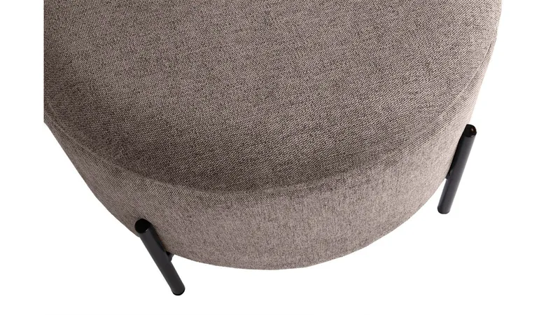 Karan Puff med förvaring 55 cm Rund - Ljusbrun - Möbler - Fåtölj & stolar - Pall & puff - Sittpuff