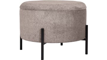 Karan Puff med förvaring 55 cm Rund - Ljusbrun - Möbler - Fåtölj & stolar - Pall & puff - Sittpuff