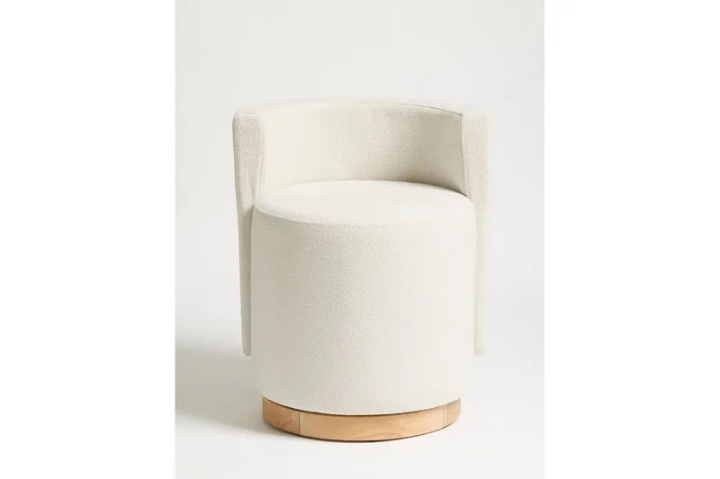 Kelran Fotpall 45 cm - Cream - Möbler - Fåtölj & stolar - Pall & puff - Fotpallar