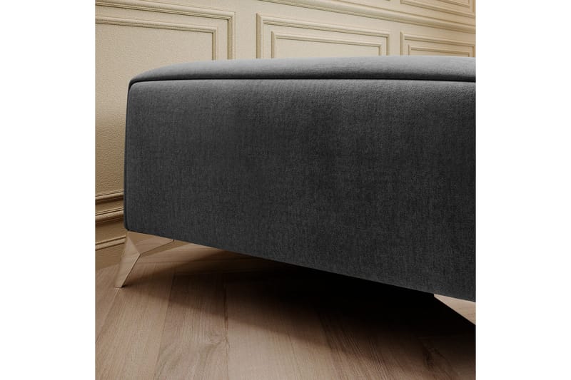 Laurece Fotpall 132 cm - Grå - Möbler - Fåtölj & stolar - Pall & puff - Fotpallar