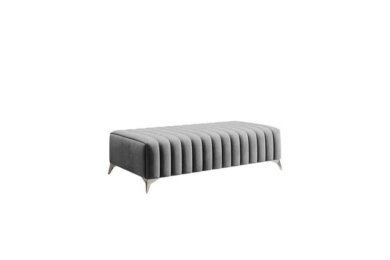 Laurece Fotpall 132 cm - Ljusgrå - Möbler - Fåtölj & stolar - Pall & puff - Fotpallar