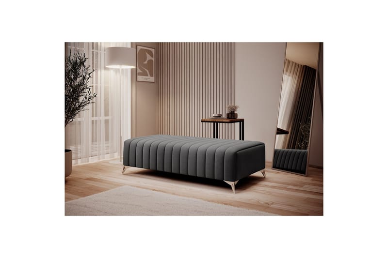 Laurece Fotpall 132 cm - Mörkgrå - Möbler - Fåtölj & stolar - Pall & puff - Fotpallar