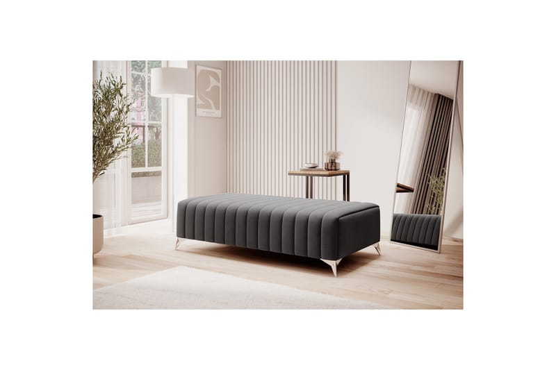 Laurece Fotpall 132 cm - Mörkgrå - Möbler - Fåtölj & stolar - Pall & puff - Fotpallar