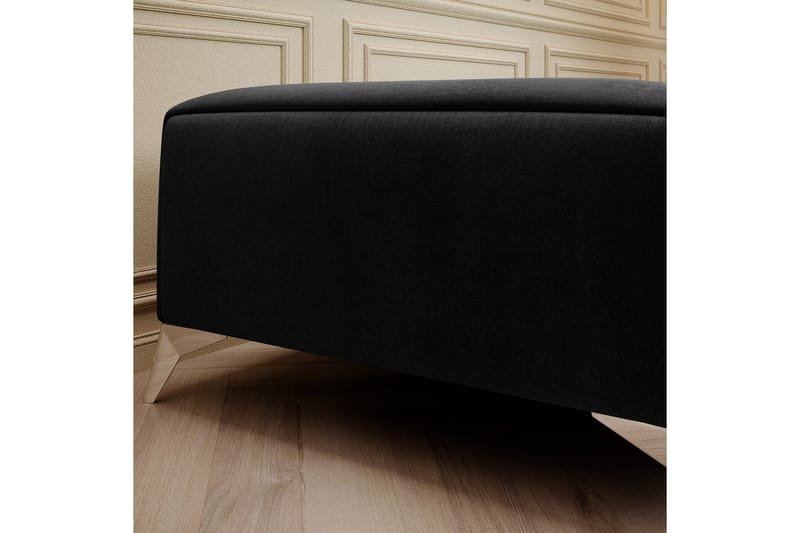 Laurece Fotpall 132 cm - Svart - Möbler - Fåtölj & stolar - Pall & puff - Fotpallar
