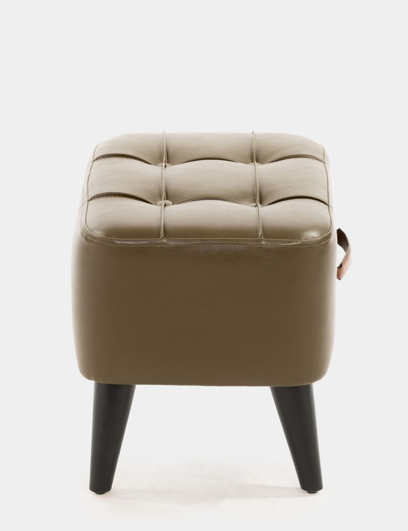 Lenira Sittpuff 43 cm - Khaki - Möbler - Fåtölj & stolar - Pall & puff - Sittpuff