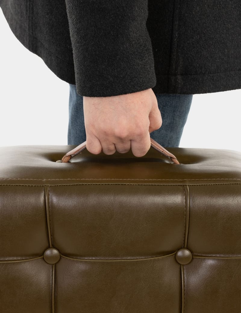 Lenira Sittpuff 43 cm - Khaki - Möbler - Fåtölj & stolar - Pall & puff - Sittpuff