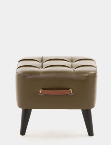 Lenira Sittpuff 43 cm - Khaki - Möbler - Fåtölj & stolar - Pall & puff - Sittpuff