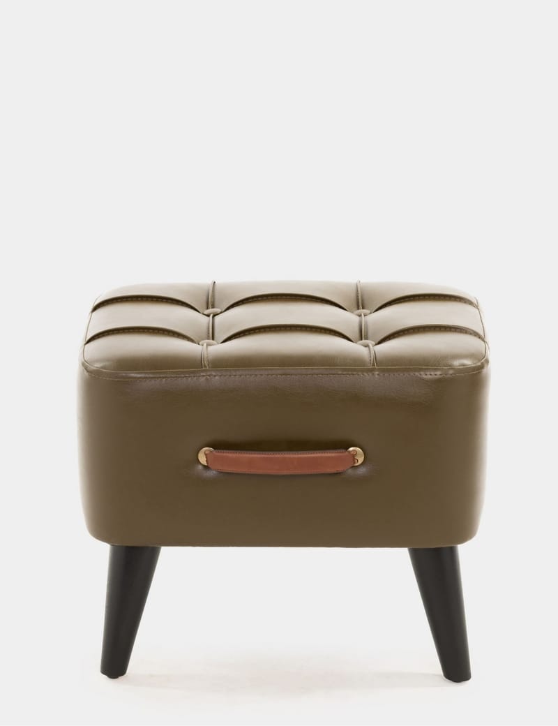 Lenira Sittpuff 43 cm - Khaki - Möbler - Fåtölj & stolar - Pall & puff - Sittpuff