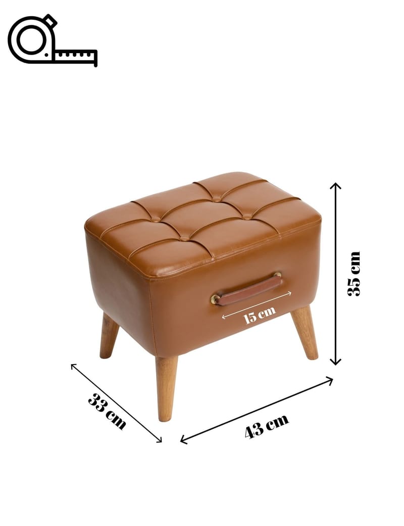 Lenira Sittpuff 43 cm - Möbler - Fåtölj & stolar - Pall & puff - Sittpuff