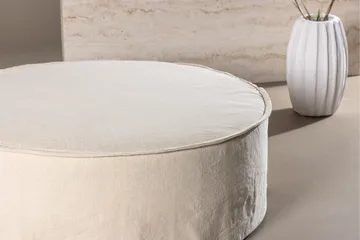 Lindö Sittpuff  101 cm Rund - Beige - Möbler - Fåtölj & stolar - Pall & puff - Sittpuff