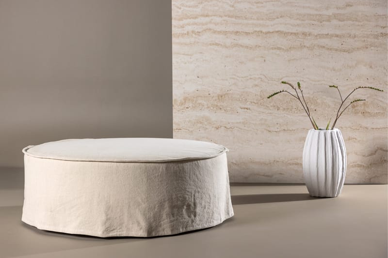 Lindö Sittpuff  101 cm Rund - Beige - Möbler - Fåtölj & stolar - Pall & puff - Sittpuff