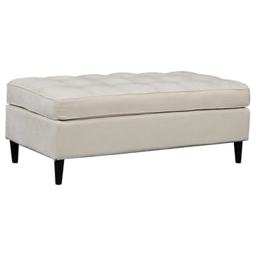 Lindhus Fotpall 120 cm i chenille - gräddvit - Möbler - Fåtölj & stolar - Pall & puff - Sittpuff