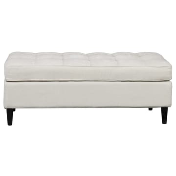 Lindhus Fotpall 120 cm i chenille - gräddvit - Möbler - Fåtölj & stolar - Pall & puff - Sittpuff